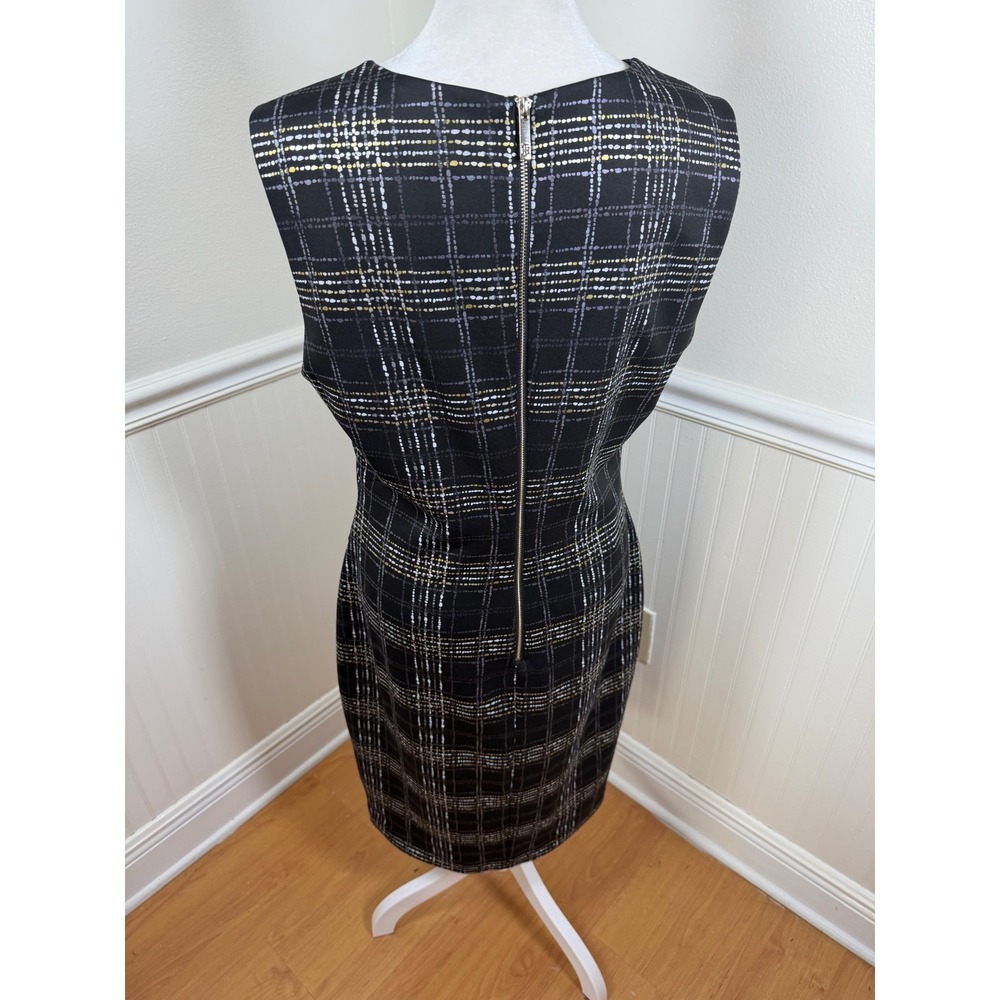Tommy Hilfiger Plaid Sheath Dress‎ Womens Size 10 Sleeveless Career Office NWOT - Picture 5 of 8